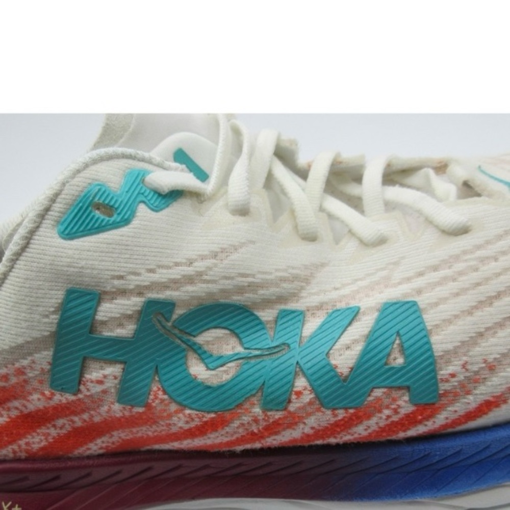 Hoka White and Blue Running Shoes - Picture 2 of 7